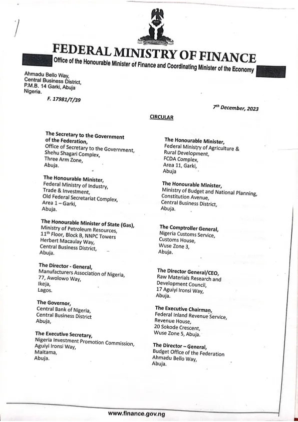 A screenshot of the Circular on CNG/LPG document