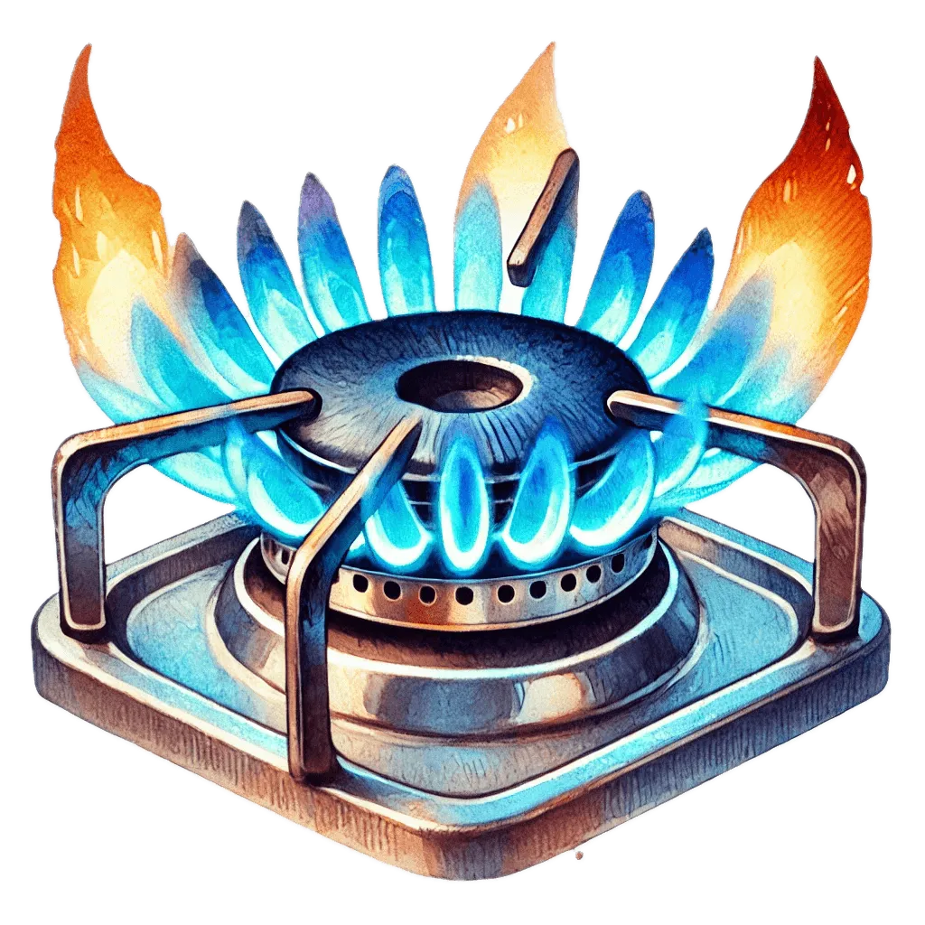 An image of a gas burner